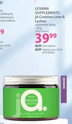 Hebe Suplement diety jA Creatine Lime & Lychee Levann Supplements oferta