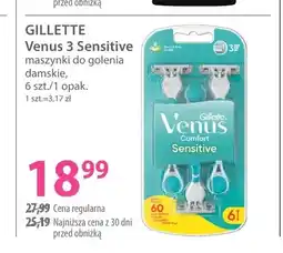 Hebe Maszynki do golenia damskie Venus 3 Sensitive Gillette oferta