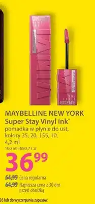 Hebe Pomadka w płynie do ust Super Stay Vinyl Ink Maybelline New York oferta