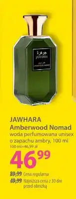 Hebe Woda perfumowana unisex o zapachu ambry Amberwood Nomad Jawhara oferta