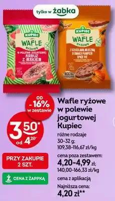 Żabka Wafle ryżowe w polewie jogurtowej Kupiec oferta