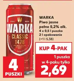 Kaufland Piwo Warka oferta