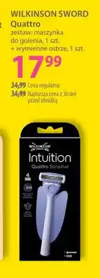 Hebe Zestaw maszynka do golenia + wymienne ostrze Quattro Wilkinson Sword oferta