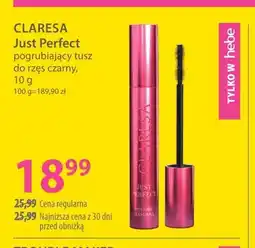 Hebe Tusz do rzęs pogrubiający czarny Just Perfect Claresa oferta