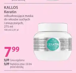 Hebe Keratin odbudowująca maska do włosów suchych i zniszczonych Kallos oferta