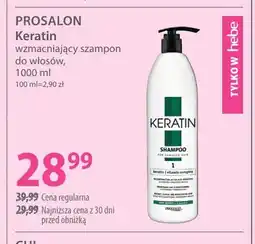 Hebe Keratin wzmacniający szampon do włosów Prosalon oferta