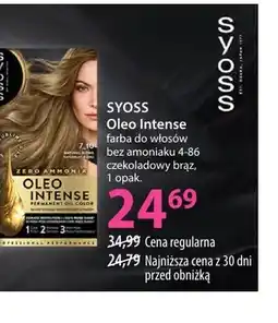 Hebe Farba do włosów bez amoniaku 4-86 czekoladowy brąz Oleo Intense Syoss oferta