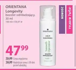 Hebe Booster odmładzający Longevity Orientana oferta