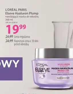 Hebe Nawilżająca maska do włosów Elseve Hyaluron Plump L'Oréal Paris oferta