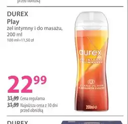 Hebe Żel intymny i do masażu Play Durex oferta