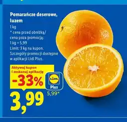 Lidl Pomarańcze deserowe luzem Ryneczek Lidla oferta