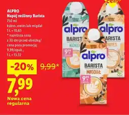 Lidl Napój roślinny Barista kokos Alpro oferta