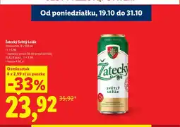 Lidl Piwo Żatecký Světlý Ležák 8-pak oferta