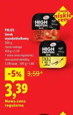 Lidl Serek wysokobiałkowy Pilos oferta