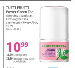 Hebe Naturalny dezodorant kwasowy Power Green Tea Tutti Frutti oferta