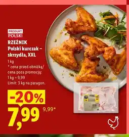 Lidl Polski kurczak skrzydła XXL Rzeźnik oferta