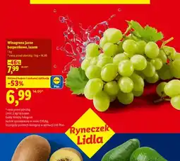 Lidl Winogrona jasne bezpestkowe luzem Ryneczek Lidla oferta