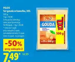 Lidl Ser gouda w kawałku XXL Pilos oferta