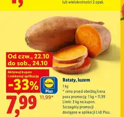 Lidl Bataty luzem Ryneczek Lidla oferta