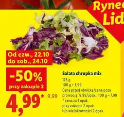 Lidl Sałata chrupka mix Ryneczek Lidla oferta