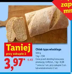 Lidl Chleb typu włoskiego oferta
