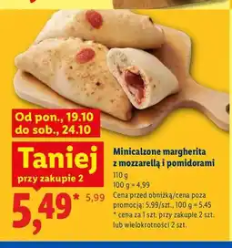 Lidl Minicalzone margherita z mozzarellą i pomidorami oferta
