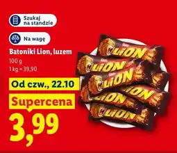Lidl Batoniki Lion luzem oferta