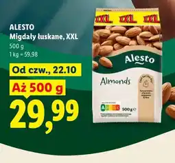 Lidl Migdały łuskane XXL Alesto oferta