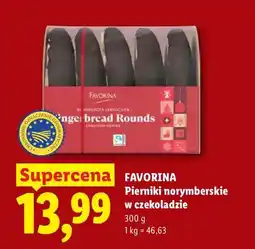 Lidl Pierniki norymberskie w czekoladzie Favorina oferta