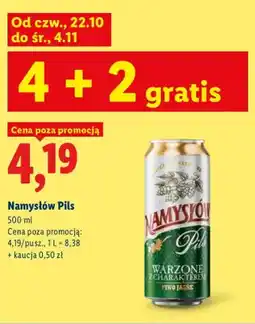 Lidl Piwo Namysłów Pils oferta