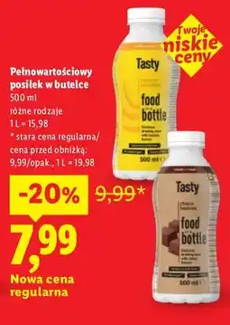 Lidl Pełnowartościowy posiłek w butelce Tasty oferta