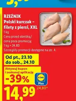 Lidl Polski kurczak filety z piersi XXL Rzeźnik oferta