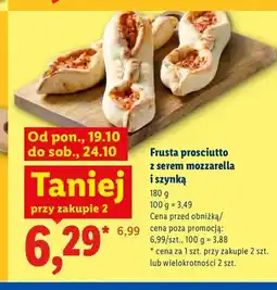 Lidl Frusta prosciutto z serem mozzarella i szynką oferta