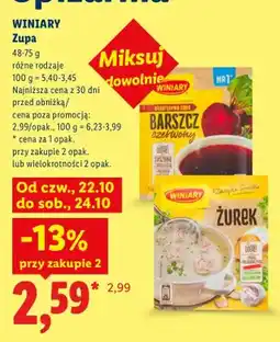Lidl Zupa Barszcz czerwony Winiary oferta