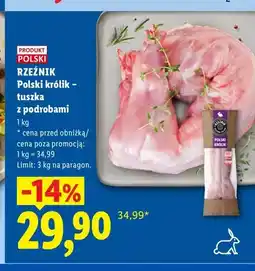 Lidl Polski królik tuszka z podrobami Rzeźnik oferta