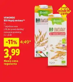 Lidl BIO Napój owsiany Vemondo oferta