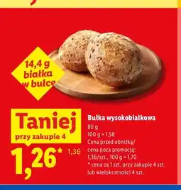 Lidl Bułka wysokobiałkowa oferta