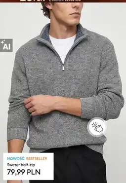 Sinsay Sweter half-zip oferta