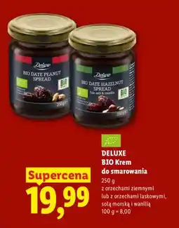 Lidl BIO Krem do smarowania z orzechami ziemnymi Deluxe oferta