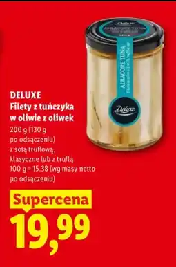 Lidl Filety z tuńczyka w oliwie z oliwek z solą truflową Deluxe oferta