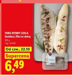 Lidl Sandacz filet ze skórą Targ Rybny Lidla oferta