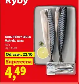 Lidl Makrela tusza Targ Rybny Lidla oferta