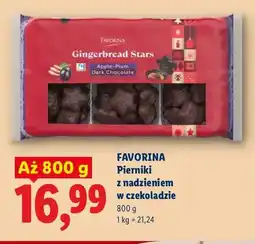 Lidl Pierniki z nadzieniem w czekoladzie Favorina oferta