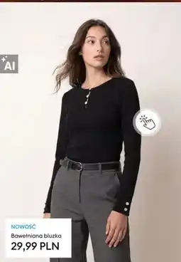 Sinsay Bawełniana bluzka oferta