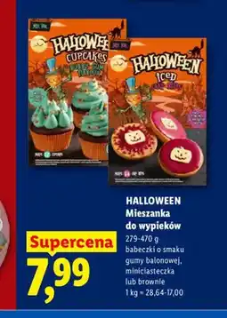 Lidl Mieszanka do wypieków babeczki o smaku gumy balonowej Halloween oferta