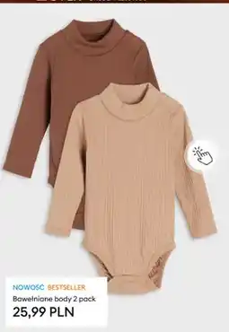 Sinsay Bawełniane body 2-pak oferta