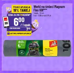 Polomarket Worki na śmieci Magnum Flex 60 l Jan Niezbędny oferta