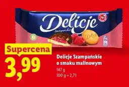 Lidl Delicje Szampańskie o smaku malinowym oferta