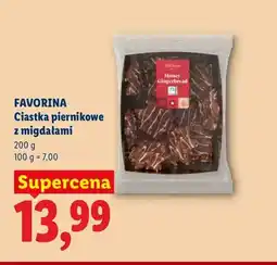 Lidl Ciastka piernikowe z migdałami Favorina oferta