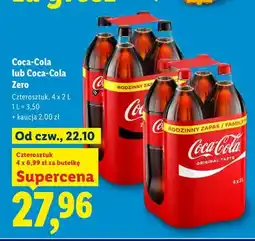 Lidl Napój gazowany Coca-Cola 4-pak oferta